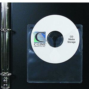 Self-Adhesive CD Holder, 5.33 x 5.66 Inches, Clear